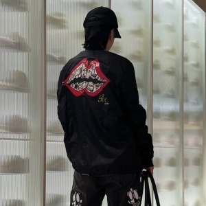 chrome hearts matty boy lips coach jacket
